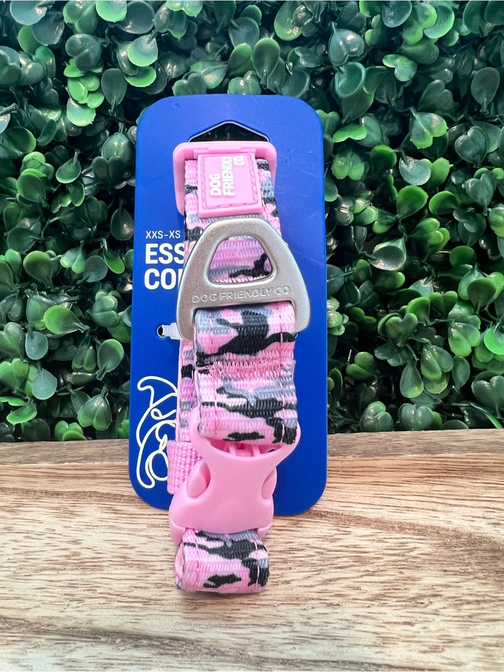 New Dog Friendly Co. Pink Camo Adjustable Dog Pet Collar | XXS-XS | Essentials